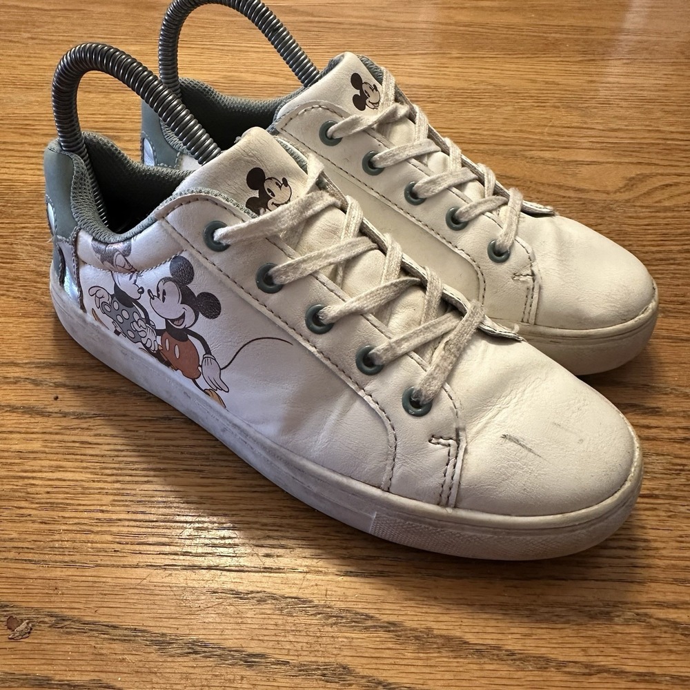 Walt Disney Mickey/Minnie Mouse Tennis Leather Shoes Sneakers Size C4 - Picture 3 of 8
